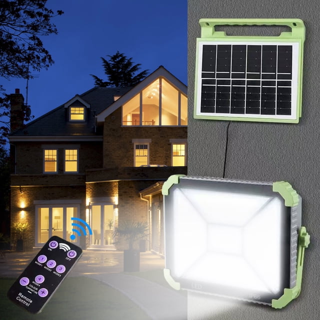 XWSHYW Aparatos Electrónicos Lámpara Solar Portátil Multifuncional para Exteriores de Alta Potencia, Lámpara de Pared Externa Dividida, Lámpara de Proyección de Carga, Lámpara de Camping