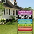 thumbnail image 3 of Gay Pride Garden Flag 28x40 Inch for in This House We Believe Science Is Real Black Lives Matter Double Sided Vertical Burlap Flag for Outdoor Decorations, 3 of 6