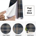 thumbnail image 4 of Peel and Stick Wallpaper Waterproof Plaid Tartan checkered plaid dark grey blue brown for Wall Mural Decor Self Adhesive and Removable 69in x 98in, 4 of 8