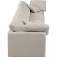 thumbnail image 4 of Meridian Furniture Indulge 140" Contemporary Linen Fabric Modular Sofa in Beige, 4 of 9