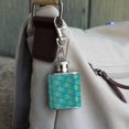 thumbnail image 3 of Goldfish Pattern Stainless Steel 1oz Mini Flask Key Chain, 3 of 3