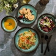 thumbnail image 3 of Green Lantern Service for 4 (16 Piece) Double Bowl Dinnerware Set, Teal, Soft Gray, Dinnerware Set, 3 of 6