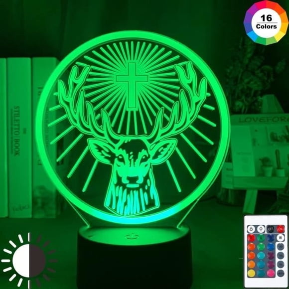 16 Color with Remote Control - Jagermeister Led Night Light, 16 Color Changing, USB Powered, Sleep