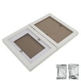 thumbnail image 3 of Pet Memorial Picture Frame, Easy To Use Paw Print Photo Frame Reduce Wear Snap Fixed Wooden  for Dogs for Cats White Clay, 3 of 8