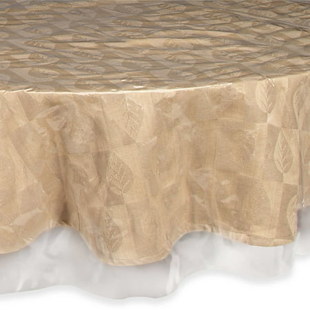 tablecloth vinyl oval clear plastic protector round tablecloths sewn edges care super easy inch table linen walmart crystal beyond bath
