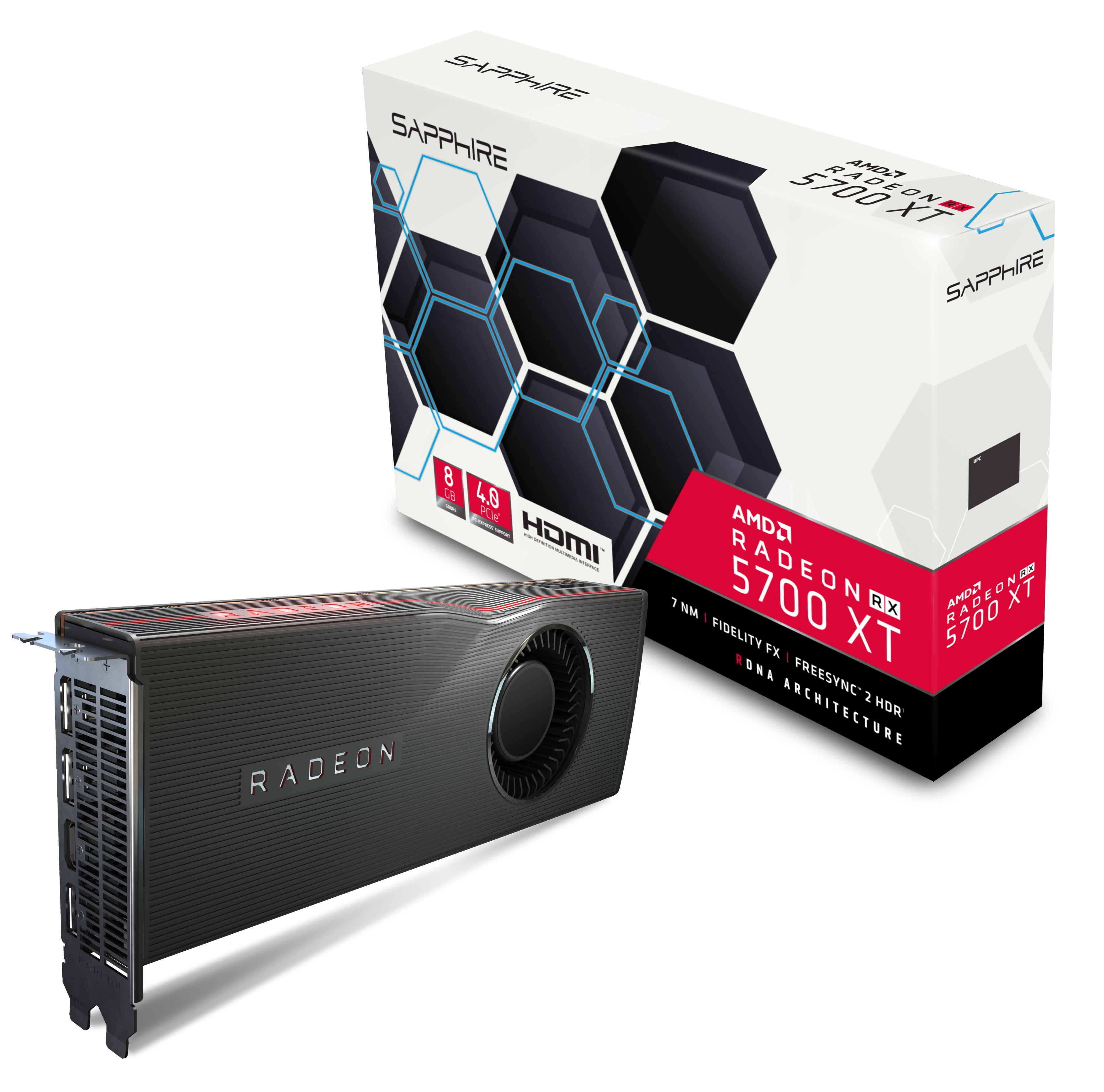 Sapphire VCX 21293-01-40G Radeon RX 5700 XT 8GB GDDR6 PCIE HDMI