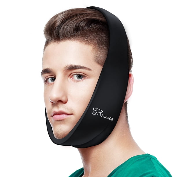 TheraICE Soft Wisdom Teeth Recovery Paquete de hielo para la cara. Producto para aliviar el dolor de la ATM. Paquete de hielo para cirugía bucal dental. Mandíbula, mentón, amigdalectomía, cabeza, mand