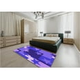 thumbnail image 4 of Ahgly Company Indoor Rectangle Patterned Purple Daffodil Purple Area Rugs, 5' x 7', 4 of 6