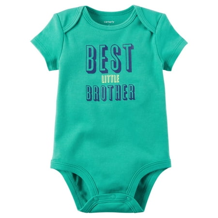 Little Brother Green Car - Carter's Baby Boys' Best Little Brother Bodysuit, 18 Months