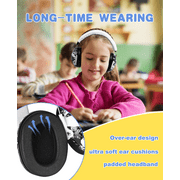 PROHEAR 032 Kids Ear Protection Ear Muffs, NRR 25dB Noise Reduction Childrens Earmuffs, Adjustable Headband Hearing Protectors for School, Sports Events, Concerts, Racing, Airports - Skull