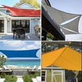 thumbnail image 5 of Rusty Red 12ft x 12ft Waterproof Sun Shade Sail Canvas Sun Awning Shelter, UV Block Canopy For Garden Patio, 5 of 5