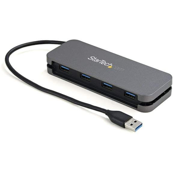 Startech.com 4 Port Usb 3.0 Hub, 4x Usb-a, 5gbps Lptop/desktop Usb Type-a Hub, Usb Bus Powered, 28cm Long Cable With Cable Management