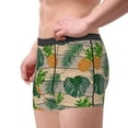 thumbnail image 2 of Hirioo Pineapples Palm Leaves for Men's Boxer Briefs Men Cotton Underwear Boxer Briefs Panties-Medium, 2 of 5