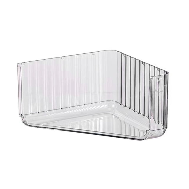 Étagère de Rangement Triangulaire, Étagère de Rangement Triangulaire Rayée Transparente Étagère de Rangement Expérience Inégalée