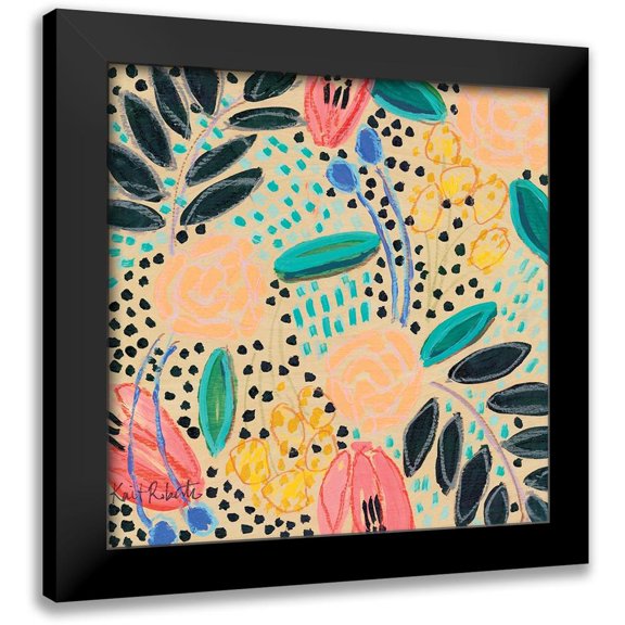 Roberts, Kait 12x12 Black Modern Framed Museum Art Print Titled - Love, and then Some