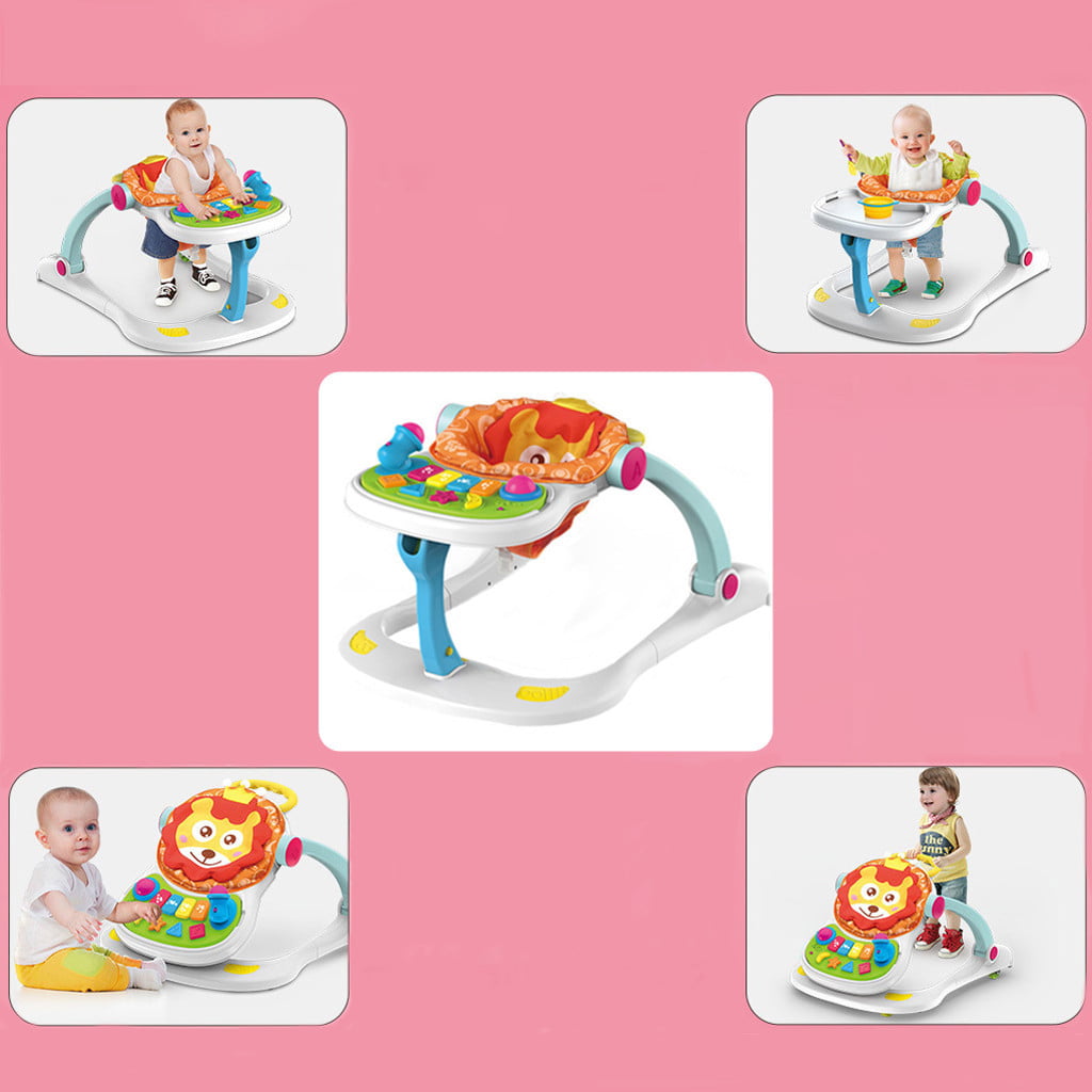 Dolloress Baby Walker Stroller ⭐ Multi-Function Stroller/Sitting Posture for Sit-to-Stand Baby 