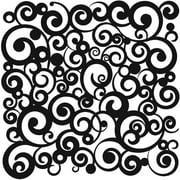 The Crafter's Workshop Stencil, 6" x 6", Cosmic Swirl