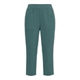 thumbnail image 6 of Guluxicc Women's Straight Leg Pants Elastic Waist Long Trousers with Pockets Summer Casual Outfits for Everyday Wear, 6 of 6