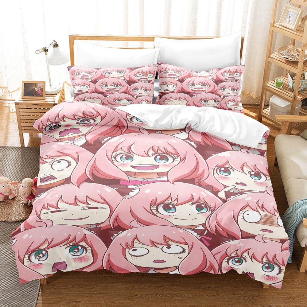 Anime SPY×FAMILY King Size Bedding Bed Set for Teens Boys Girls