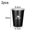 thumbnail image 2 of Juego de tazas de pinta de acero inoxidable de 2 paquetes, taza de cerveza apilable de un sólo recinto para fiesta y camping, 2 of 5