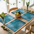 thumbnail image 5 of Teal Blue Placemats Set of 6 Modern Abstract Art Place Mats Table Mats Kitchen Dining Home Outdoor Party Table Decoration, 5 of 9