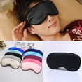 thumbnail image 4 of Soft Padded Travel Cover Eye Patch Eyeshade Blindfold Silk Eye Mask PURPLE, 4 of 8