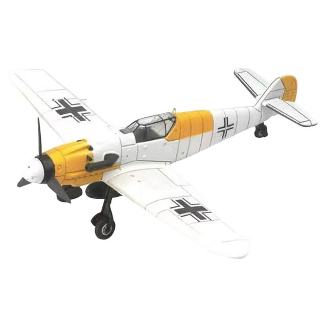Milaget Modèle d'Avion Présentoir Ornements Objets de Collection Cadeaux Assembler Modèle d'Avion de Chasse Blanc
