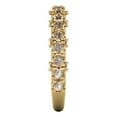 thumbnail image 4 of 3.13 ctw Wedding Band for Women - 18K Yellow Gold Yellow Moissanite Stackable Eternity Ring, 4 of 6