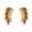 Brown, variant on Indian Jewelry Cubic Zirconia CZ Leaf Stud Earring for Women and - Pink