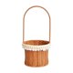 thumbnail image 2 of Plastic Rattan Woven Basket With Tassel Cut Decorative Storage Basket With Handle For Home Organization And Flower Arrangement, 2 of 6