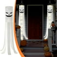thumbnail image 2 of Lilixerw Halloween Ghost Windsock Flag Decorations,White Flying Ghost Wind Socks Flag for Yard Patio Garden Pathway Tree Indoor Outdoor, 2 of 8