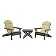 thumbnail image 2 of Gwendolyn Outdoor 2 Seater Acacia Wood Chat Set with Water Resistant Cushions, Khaki, Dark Gray, 2 of 14