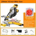 thumbnail image 2 of 10inch 255mm Sliding Wood Miter Saw Single Bevel With LED Light Electric Power Tool Cutting Machine, 2 of 7
