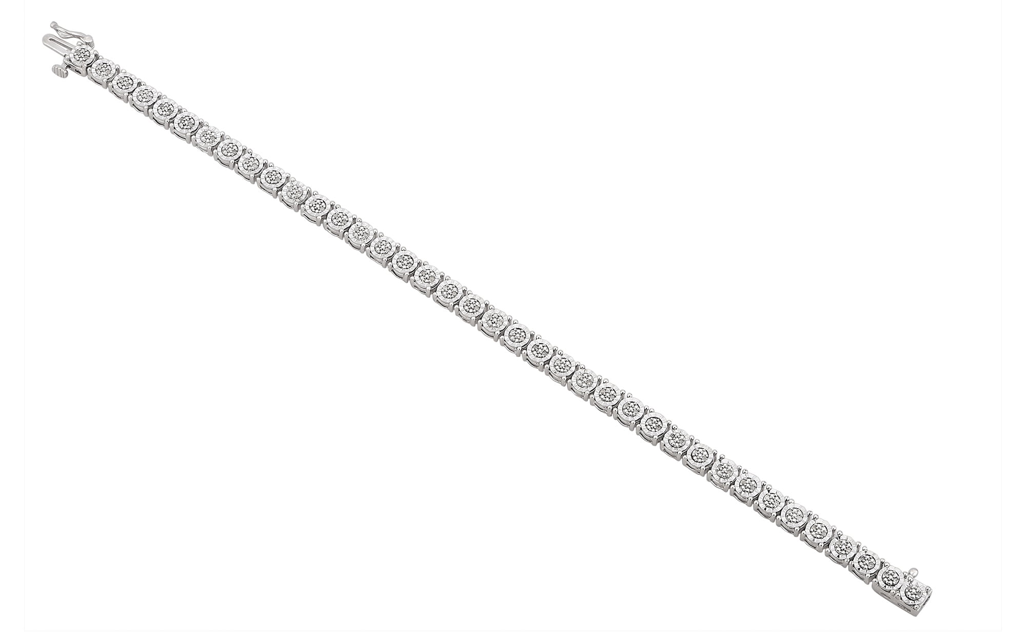 1/4 Carat T.W Diamond Sterling Silver Tennis Bracelet