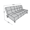 thumbnail image 5 of Sofa Cama Reclinable El Bazar Store Vegas Terciopelo Rosa , Futon 3 posiciones, Sala, 5 of 5