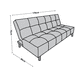thumbnail image 5 of Sofa Cama Reclinable El Bazar Store Vegas Terciopelo Rosa , Futon 3 posiciones, Sala, 5 of 5