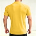 thumbnail image 4 of USNSM Men's Short Sleeve UPF 50+ Sun Protection Shirts Quick Dry Athletic Fitness T-Shirt Hiking Running Swimming Rash Guard Yellow L, 4 of 6