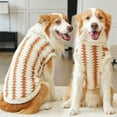 thumbnail image 5 of Dog Sweater for Large Breeds 1PC Winter Fleece-Lined Pet Apparel Cozy Polyester Outerwear for Cold Weather Comfort(Coffee), 5 of 9