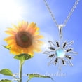 thumbnail image 4 of CUOKA MIRACLE Moonstone Necklace 925 Sterling Silver Necklace Black Cubic Zirconia Sun Pendant for Women Jewelry Birthday Graduation Gifts for Mom Daughter Wife Friends, 4 of 7
