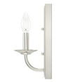 thumbnail image 4 of Hunter - Perch Point 1-light Brushed Nickel, Small Sconce Light, Dimmable, Casual Style, for Bedrooms, Kitchens, Dining, Living Rooms - 19421, 4 of 6