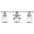 thumbnail image 4 of Livex Lighting Lawrenceville 3 Light Bath Vanity Light in Polished Chrome, 4 of 12
