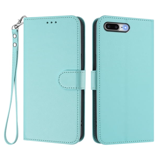 Funda Cartera GANGXUN para iPhone 7 Plus/8 Plus – Cierre Magnético, Protección RFID, Correa Desmontable, Compatible con Carga Inalámbrica