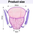 thumbnail image 4 of Porte-bébé Siège d'Auto Violet pour Poupée de 18 Pouces, 4 of 5
