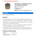 thumbnail image 2 of Pilot Bearing - Compatible with 1961 - 1974 Chevy C10 Pickup 1962 1963 1964 1965 1966 1967 1968 1969 1970 1971 1972 1973, 2 of 2