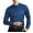 Blue, variant on IDALL Long Sleeve Shirts for Men Dress Shirts for Men Mens Shirts Non Ironing Elastic Long Sleeved Shirt Long Sleeved Lapel Button Shirt Shirt Comfort Colors Tshirt Blue L