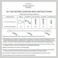 thumbnail image 7 of Exclusive Home Eleanor Curtain Rod and Finial Set, Matte Bronze, Adjustable 66"-120", 7 of 7
