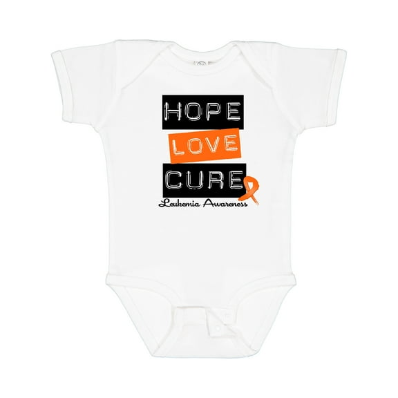 Inktastic Leukemia Hope Love Cure Boys or Girls Baby Bodysuit
