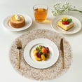 thumbnail image 4 of VCVCOO Round Placemats Set of 4 Braided Place Mats Washable Table Mats for Dining Tables Wedding Holiday Party, 4 of 12