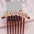 thumbnail image 3 of Peine para el cabello con forma de perla y siete dientes, peine para el cabello con disco de diamantes de imitación, horquilla acrílica para el cabello para mujer, accesorios para el cabello, 3 of 6