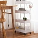 thumbnail image 5 of Carrito Multifuncional Estante de Piso Estante de Almacenamiento Extraíble de Varias Capas Estante de Almacenamiento Móvil Que Ahorra Espacio Nivel ancho 4 Macarena Carro de almacenamiento de cocina, 5 of 8